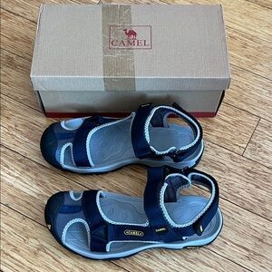 Mens Navy Sandals Size 10.5